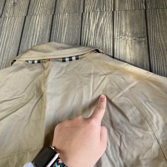 Burberry's Vintage Nova Check Short Coat Women's 10 - Picture 5 of 10